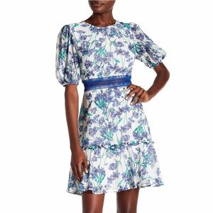 Donna Morgan short sleeve chiffon dress